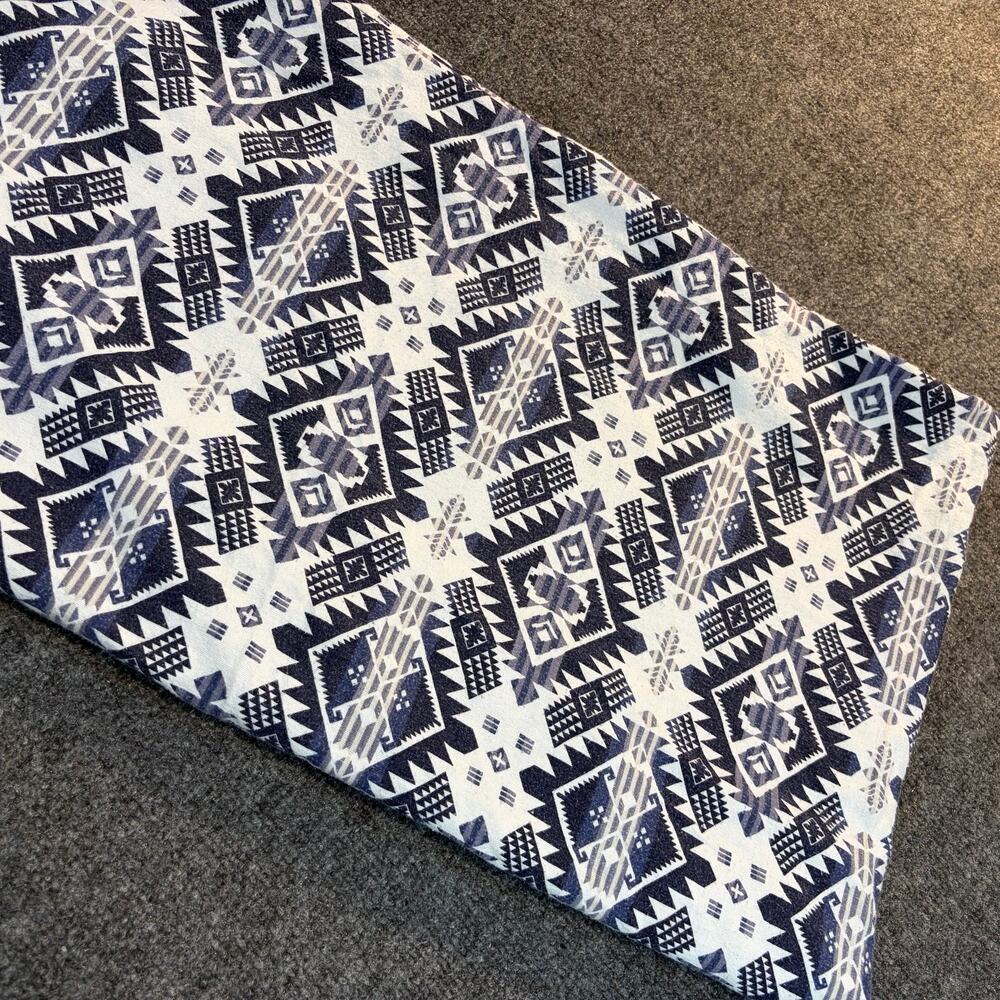 Pendleton Twin Cotton Flannel Sheet Set Blue Southwestern Aztec Lodge Bedding